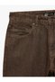Normal Waist Pocketed Cotton Vintage Straight Fit Jean Trousers - 3