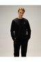 Cotton Black Men's Sweatshirt 6Wm3003 - 5