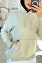 Kangaroo Pocket Hooded 2 Thread Sweatshirt 7K023 - 5