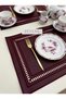Premium Leather Hole Punch Rectangular American Service Burgundy 1 Piece - 2