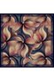 Twill Silk Scarf 53003 Dark Navy Blue - 5