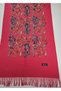 Embroidered Cashmere Wool Shoulder Shawl 70 X 200 cm Floral Ethnic Pattern Thick Tassel Shawl - 2