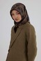 Twill Silk Scarf 53004 Brown Black - 4
