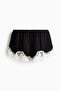 Lace-trimmed pyjama shorts - 4