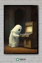 Arcade Atari Game Ghost Ghost Pacman Retro Frame View Decorative MDF Table