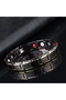 Black Magnetic Health Bracelet - Black-Gold Color Magnetic Germanium Steel Bracelet – Non-Tarnishable, Rust-Proof, Stylish and Sporty Unisex Jewelry - 2