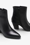 Teloa Women's Genuine Leather Heeled Boots - Black - 3