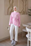 Pink Waist-Tie Asymmetrical Cut Tunic - 3