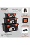 PRO7 Plastic Tool Box Set-13,16,19inch- Portable Durable ABS Plastic Deep Hardware Storage Toolbox O - 4