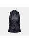 Women's Black Belted Biker Leather Vest