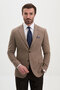 Plain Slim Fit Wool Blend Men's Jacket Mink - 41509.26K - 5