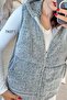 Hooded Plush Vest 7K077 - 5