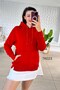 Kangaroo Pocket Hooded 2 Thread Sweatshirt 7K023 - 3
