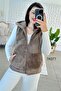 Hooded Plush Vest 7K077 - 2