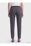 Özmarka New Season Gray Slim Fit Women's Pleated Fabric Trousers - 3