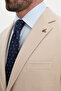 Straight Slim Fit Wool Blend Men's Jacket Beige - 41509.26K - 2