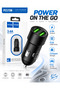 3.4A Dual USB Car Charger, 2-Port Compact Car Power Adapter for Smartphones Tablets & USB Devices, In-Car Charging Adapter, Black, Model K5
