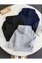 Unisex Children's Navy Blue-Black-Grey Hooded Zippered Sweatshirt - 2