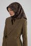 Sura Silk Scarf 53004 Brown Black - 2