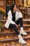 Women's Oversized Hooded Waist-Cinched Lined Seasonal Trench Coat with Pocket Detail - 5