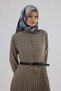 Sura Silk Scarf 53003 Petrol Blue - 4
