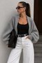 Wool Blended Balloon Sleeve Women's Bolero Sweater 52116080 - 2