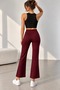 Women's Modal Fabric Contrast Stripe Detailed Straight-Leg Trousers Zg3535 - 4