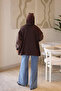 Brown Zippered and Decorated Jacket Trench - 5