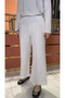 Stitched front crepe ankle pants white - 3