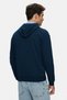 Thayer Navy Blue Hooded Cotton Printed Loose Fit Men's Sweatshirt - 4