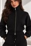 Women's Knitwear Cardigan & Wide-Leg Pants Two-Piece Set – Black - 4