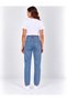 Women's Wide Leg Textured Jean Trousers 27K12347 - 3
