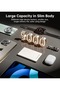 Ultra-Thin Magnetic Power Bank 5000mAh, MagSafe-Compatible Wireless Charger for iPhone, White B738 - 5