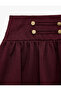Fancy Buttoned Pleated Skirt - 3