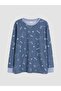 Patterned Boys' Pajama Set (W6) - 2