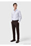 White Striped Regular Fit Long Woven Classic 100% Cotton Shirt - 3