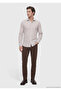 White Striped Regular Fit Long Woven Classic 100% Cotton Shirt - 5