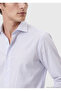 White Striped Regular Fit Long Woven Classic 100% Cotton Shirt - 4