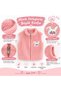 Girls' Plush Vest Rabbit Embroidery Zipper Pocketless Zero Sleeve Soft Winter Vest - 5