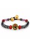 Red and Black Beaded Gold Detailed Ethnic Design Stylish Women's Bracelet - 2