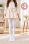 Seamless Luxury Combed Cotton Girls' Pantyhose (2 Pieces)