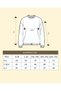Women's Minimal Printed 3 Thread Sweatshirt – Oversize Crew Neck - 2