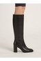 Genuine Leather Zippered Boots Women's Shoes