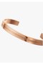 Dw Lettering Printed Rose Gold Color Steel Handcuff Bracelet – Tarnish-Free Stainless Stylish Design Minimal Women's Jewelry - 4
