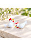 Handmade Murano Glass White Chicken Beads (2 Pieces)