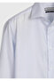 White Striped Regular Fit Long Woven Classic 100% Cotton Shirt - 8