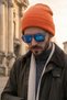 Unisex Folded Knitwear Beanie Classic Plain Knit Winter Warm Standard Beanie