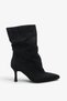 Rosita Women's Heeled Boots - Black Suede