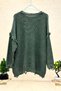 Organic cotton sweater with tassels and pocket - 2