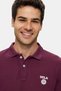 Maxwell Claret Red Polo Collar 100% Cotton Printed Standard Fit Men's Sweatshirt - 2
